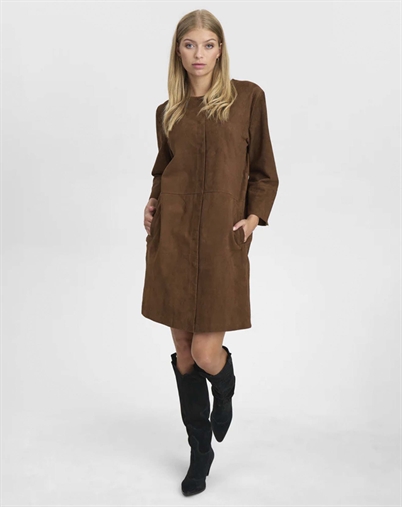 Depeche - Sandy Shirt Dress - Choco